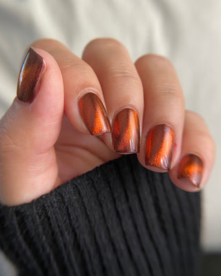Image provided for Bee's Knees by a paid swatcher featuring the nail polish " The Crown Prince "
