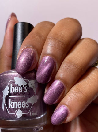 Image provided for Bee's Knees by a paid swatcher featuring the nail polish " Permit Me "
