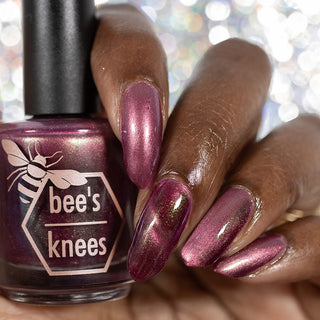 Image provided for Bee's Knees by a paid swatcher featuring the nail polish " Don't Clip my Wings "
