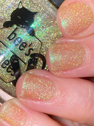 Image provided for Bee's Knees by a paid swatcher featuring the nail polish " Judgy Carlisle "