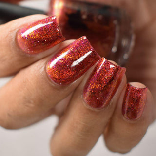 Image provided for Bee's Knees by a paid swatcher featuring the nail polish " Chained to the Desk "