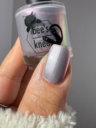 Image provided for Bee's Knees by a paid swatcher featuring the nail polish " My Little Miscreant "