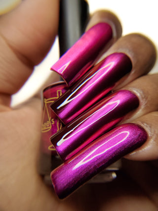 Image provided for Bee's Knees by a paid swatcher featuring the nail polish " What is Devotion Without Love? "
