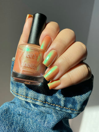 Image provided for Bee's Knees by a paid swatcher featuring the nail polish " Majora "