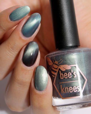 Image provided for Bee's Knees by a paid swatcher featuring the nail polish " Merciless Life "