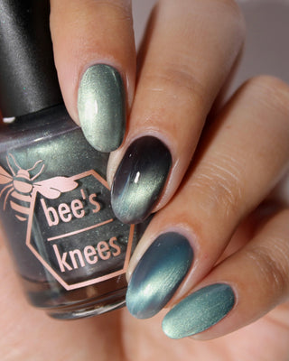 Image provided for Bee's Knees by a paid swatcher featuring the nail polish " Merciless Life "