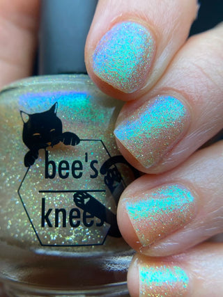 Image provided for Bee's Knees by a paid swatcher featuring the nail polish " Judgy Carlisle "