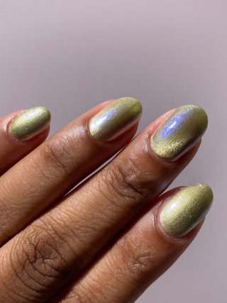 Image provided for Bee's Knees by a paid swatcher featuring the nail polish " There is Nothing But Stone "