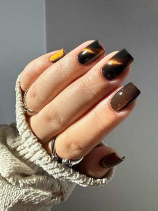Image provided for Bee's Knees by a paid swatcher featuring the nail polish " That Word Means Everything to Him "