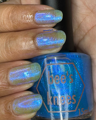 Image provided for Bee's Knees by a paid swatcher featuring the nail polish " Never Fall in Love with Fate "