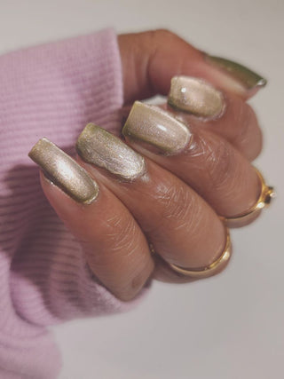 Image provided for Bee's Knees by a paid swatcher featuring the nail polish " Happy Tuesday "