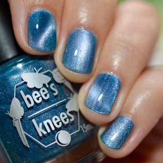 Image provided for Bee's Knees by a paid swatcher featuring the nail polish " Your Dream is at an End "