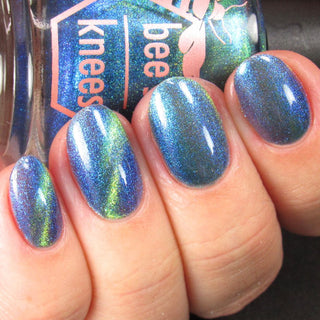 Image provided for Bee's Knees by a paid swatcher featuring the nail polish " In Seeking Life, I Created Death "