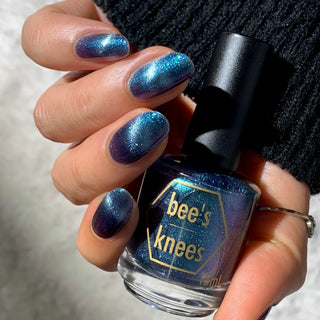 Image provided for Bee's Knees by a paid swatcher featuring the nail polish " Outplayed "