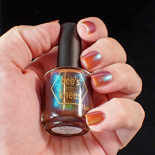 Image provided for Bee's Knees by a paid swatcher featuring the nail polish " To Teach Us About Our Past "