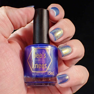 Image provided for Bee's Knees by a paid swatcher featuring the nail polish " Strength of Courage "