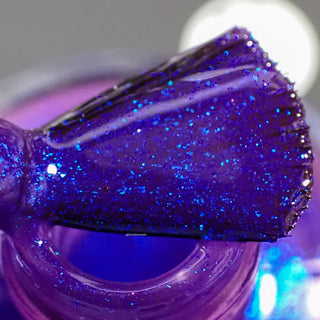Image provided for Bee's Knees by a paid swatcher featuring the nail polish " Give It Back Tenfold "