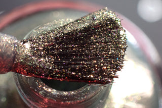 Image provided for Bee's Knees by a paid swatcher featuring the nail polish " Denial "