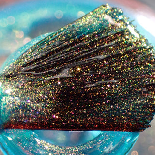 Image provided for Bee's Knees by a paid swatcher featuring the nail polish " There's Always Consequences "