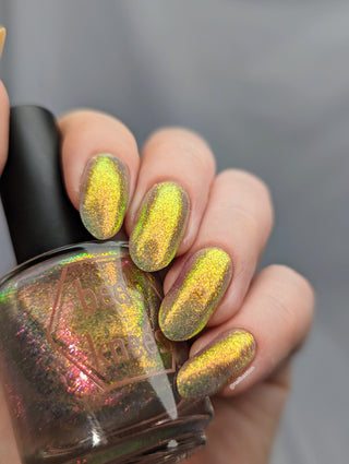 Image provided for Bee's Knees by a paid swatcher featuring the nail polish " Bewitched "