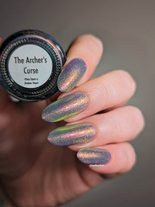 Image provided for Bee's Knees by a paid swatcher featuring the nail polish " The Archer's Curse "