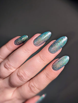 Image provided for Bee's Knees by a paid swatcher featuring the nail polish " Heartbreak "