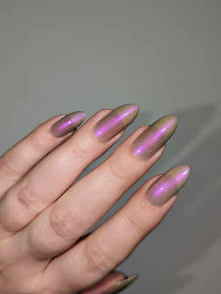 Image provided for Bee's Knees by a paid swatcher featuring the nail polish " Ghost Walker "