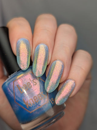 Image provided for Bee's Knees by a paid swatcher featuring the nail polish " They Would Know My Name One Day "