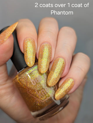 Image provided for Bee's Knees by a paid swatcher featuring the nail polish " The Golden Path "