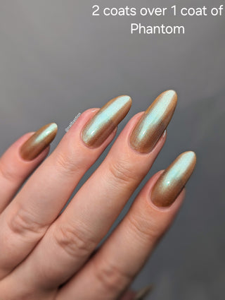 Image provided for Bee's Knees by a paid swatcher featuring the nail polish " Torrent "