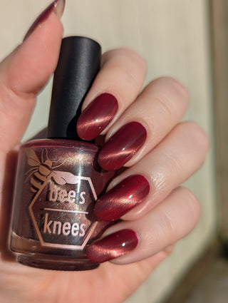 Image provided for Bee's Knees by a paid swatcher featuring the nail polish " Mother was Mine "