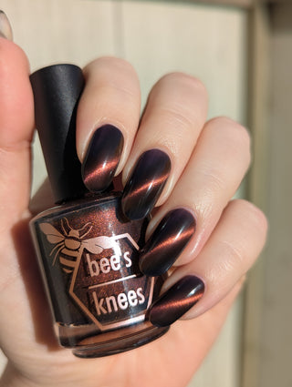 Image provided for Bee's Knees by a paid swatcher featuring the nail polish " That Word Means Everything to Him "