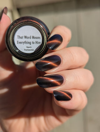Image provided for Bee's Knees by a paid swatcher featuring the nail polish " That Word Means Everything to Him "