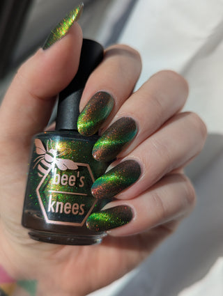 Image provided for Bee's Knees by a paid swatcher featuring the nail polish " Please Always Helps "