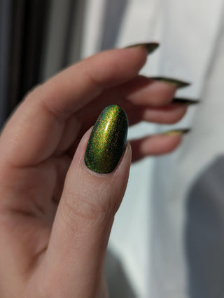 Image provided for Bee's Knees by a paid swatcher featuring the nail polish " Please Always Helps "