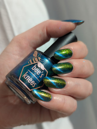 Image provided for Bee's Knees by a paid swatcher featuring the nail polish " I Will Change Your Destiny "