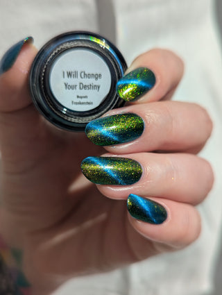Image provided for Bee's Knees by a paid swatcher featuring the nail polish " I Will Change Your Destiny "