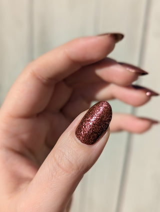 Image provided for Bee's Knees by a paid swatcher featuring the nail polish " The Narrow Limits of Academia "