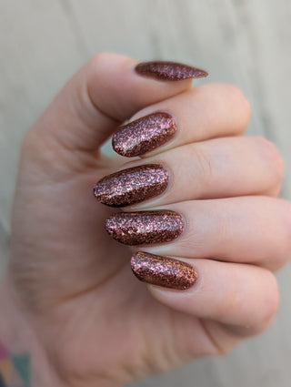 Image provided for Bee's Knees by a paid swatcher featuring the nail polish " The Narrow Limits of Academia "