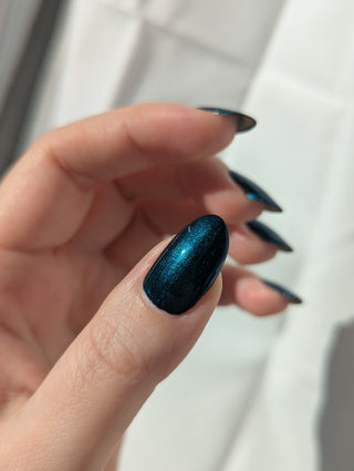 Image provided for Bee's Knees by a paid swatcher featuring the nail polish " Entirely Bewitching but so Odd "