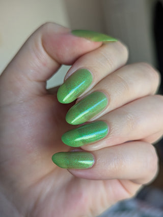 Image provided for Bee's Knees by a paid swatcher featuring the nail polish " I Really Liked Pudding "