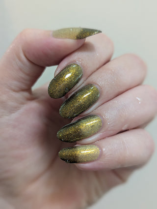 Image provided for Bee's Knees by a paid swatcher featuring the nail polish " Lord Percival the Second "