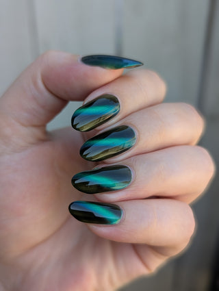 Image provided for Bee's Knees by a paid swatcher featuring the nail polish " This is Arkany "
