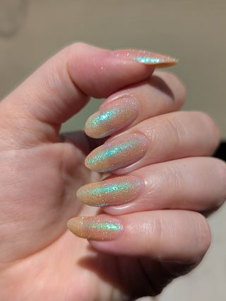 Image provided for Bee's Knees by a paid swatcher featuring the nail polish " Judgy Carlisle "