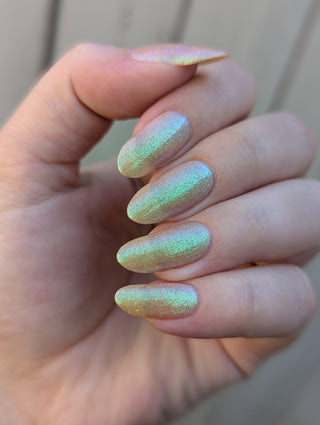 Image provided for Bee's Knees by a paid swatcher featuring the nail polish " Judgy Carlisle "