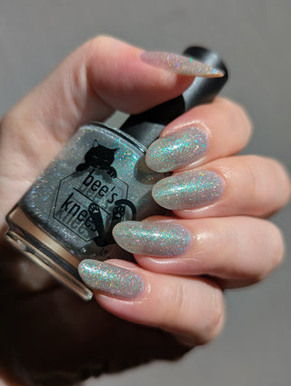 Image provided for Bee's Knees by a paid swatcher featuring the nail polish " The Source "