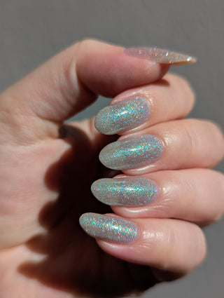 Image provided for Bee's Knees by a paid swatcher featuring the nail polish " The Source "