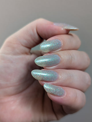Image provided for Bee's Knees by a paid swatcher featuring the nail polish " The Source "