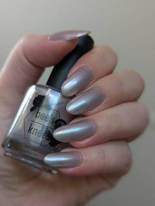 Image provided for Bee's Knees by a paid swatcher featuring the nail polish " My Little Miscreant "