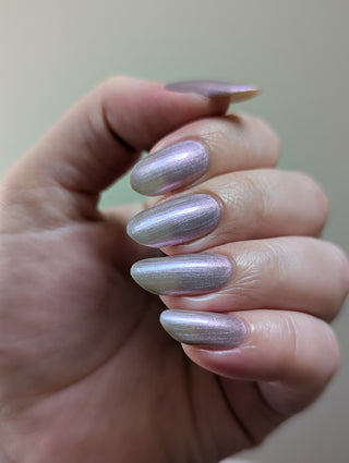 Image provided for Bee's Knees by a paid swatcher featuring the nail polish " My Little Miscreant "